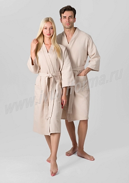 Халат вафельный унисекс