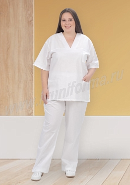 Костюм пекаря унисекс арт. ПВ-02-23-БЗ (Size +)