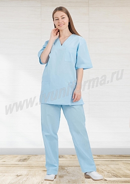 Костюм медицинский женский бязь ГОСТ арт. ПВ-02-24-БЗ